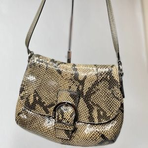 Coach soho snake skin Mini Crossbody Bag Purse